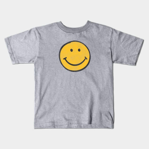 Friendly Smiley Kids T-Shirt by KevShults